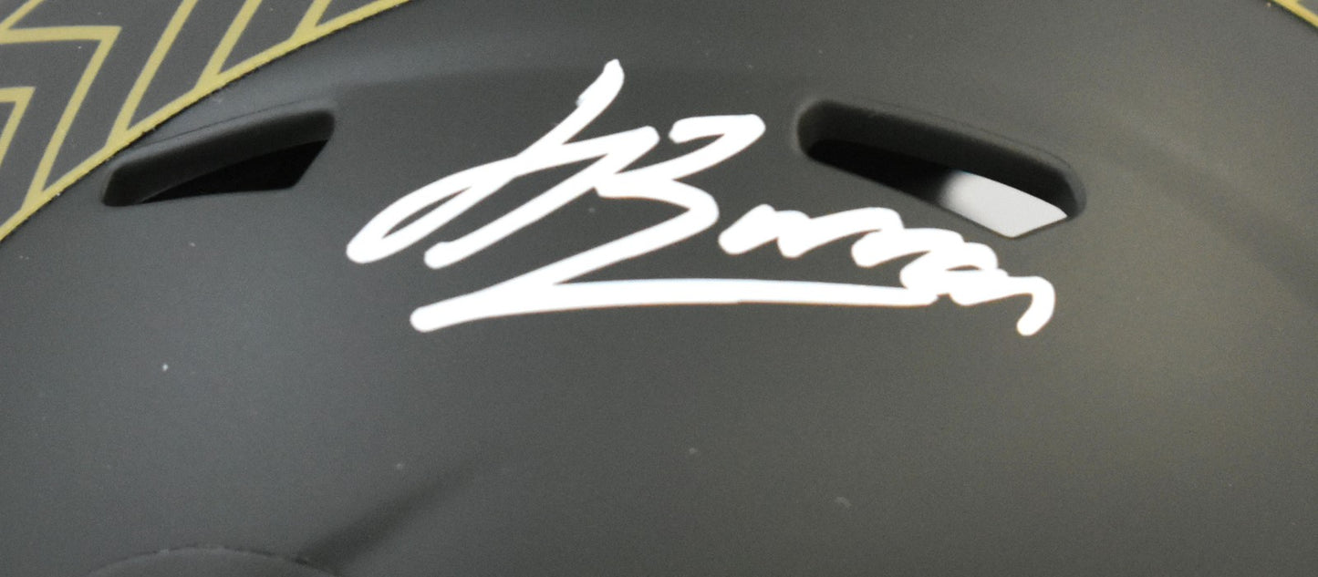 Jahdae Barron Signed Denver Broncos 2025 Salute to Service Mini Helmet