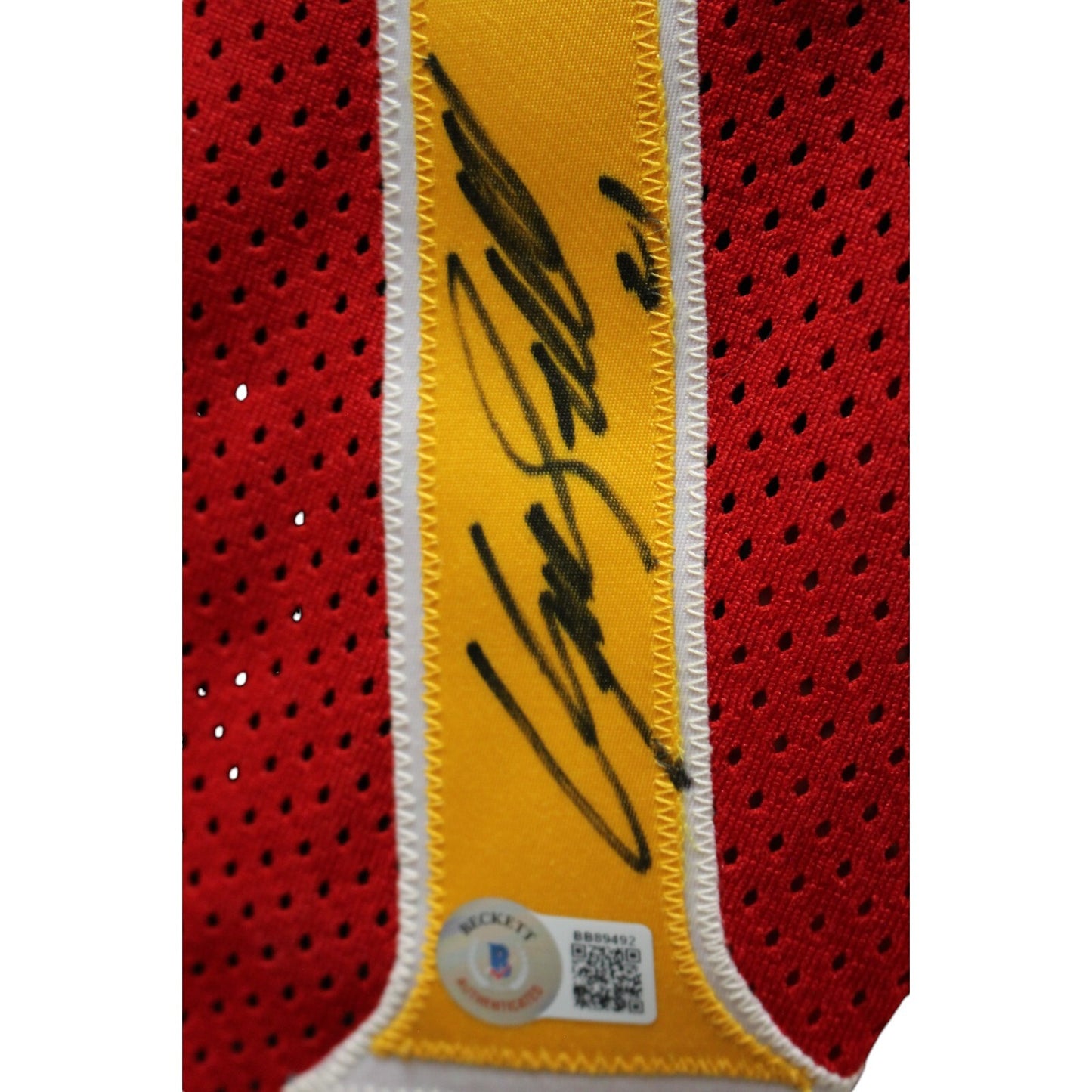 Dominique Wilkins Signed Atlanta Hawks Red Sand Knit Jersey