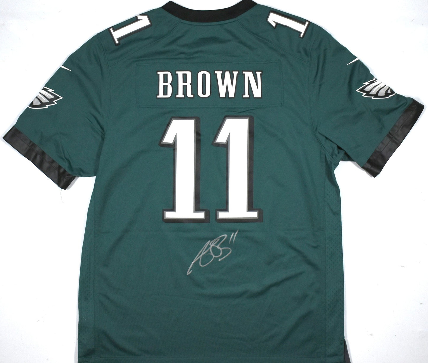 A.J. Brown Signed Philadelphia Eagles Nike Midnight Green Jersey