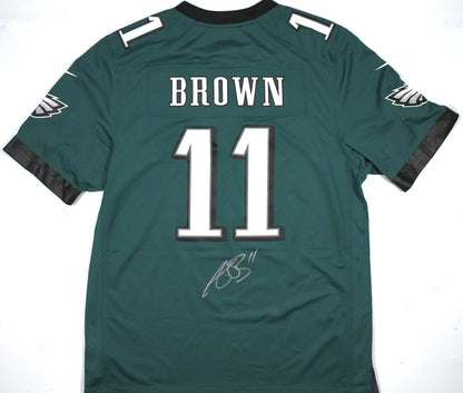 A.J. Brown Signed Philadelphia Eagles Nike Midnight Green Jersey