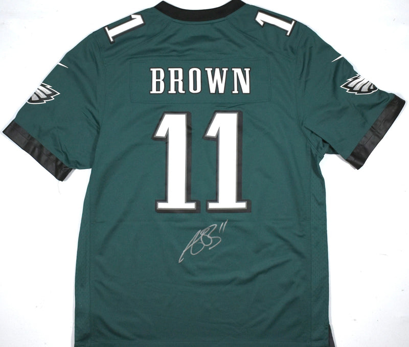 A.J. Brown Signed Philadelphia Eagles Nike Midnight Green Jersey