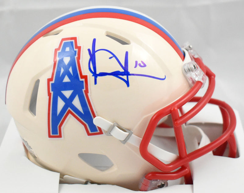 Vince Young Signed Tennessee Titans Retro Speed Mini Helmet