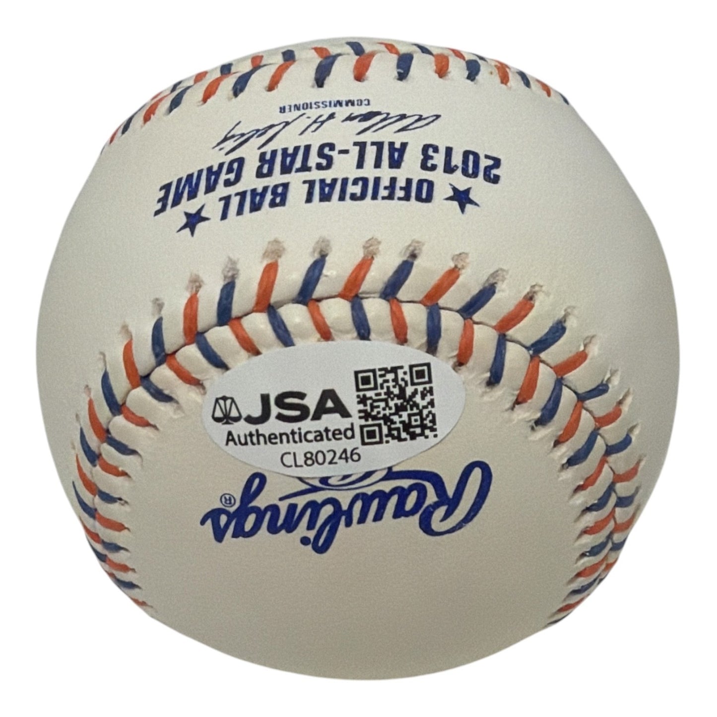 Edwin Encarnacion Autographed 2013 All-Star Game Logo Baseball