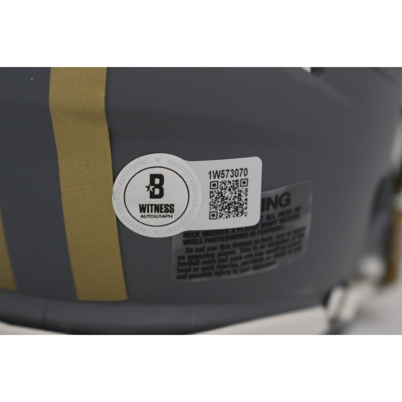 Joe Montana Signed San Francisco 49ers Slate Mini Helmet