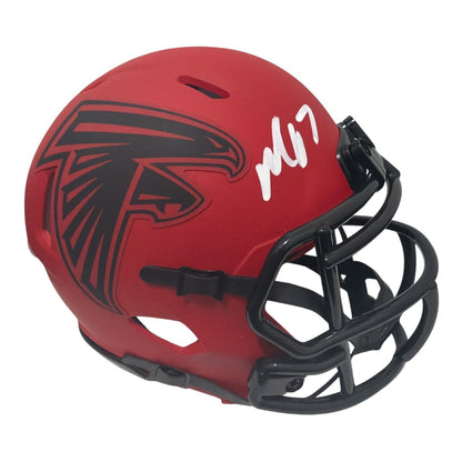 Michael Vick Signed Atlanta Falcons Rave Mini Helmet