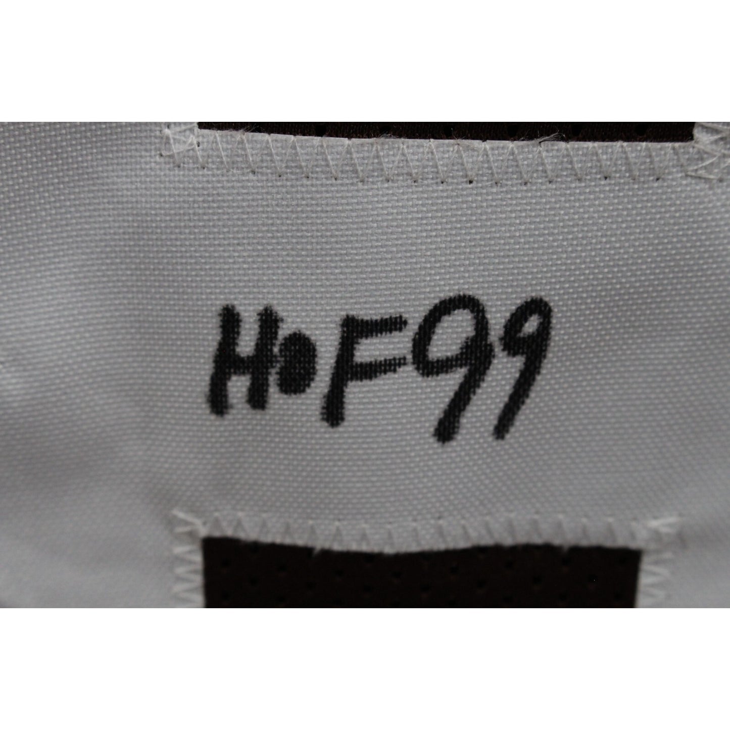 Ozzie Newsome Signed Pro Style Brown Jersey (HOF Inscription)