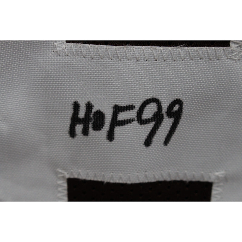 Ozzie Newsome Signed Pro Style Brown Jersey (HOF Inscription)