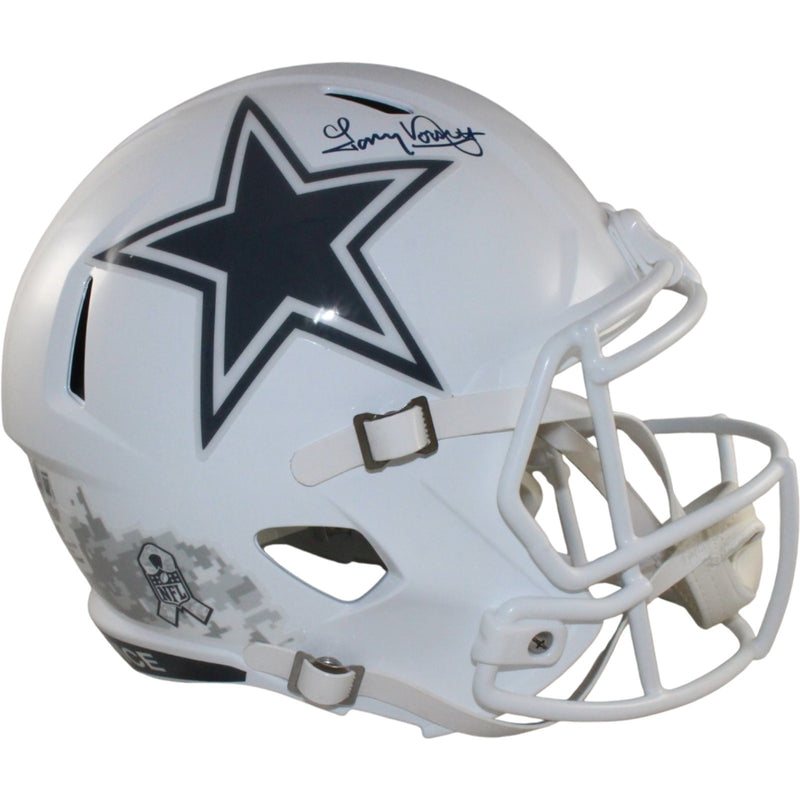 Tony Dorsett Signed Dallas Cowboys Full Size 2024 Salute to Service Helmet