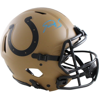 Edgerrin James Indianapolis Colts Authentic Salute to Service Helmet