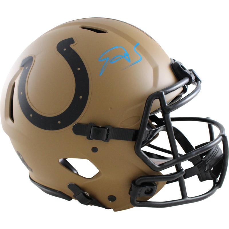 Edgerrin James Indianapolis Colts Authentic Salute to Service Helmet