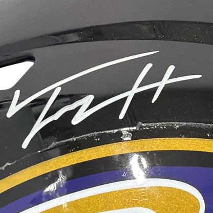 Trey Hendrickson Signed Baltimore Ravens Authentic Full Size Helmet