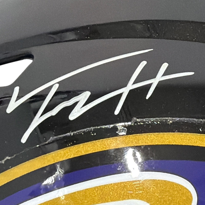 Trey Hendrickson Signed Baltimore Ravens Authentic Full Size Helmet
