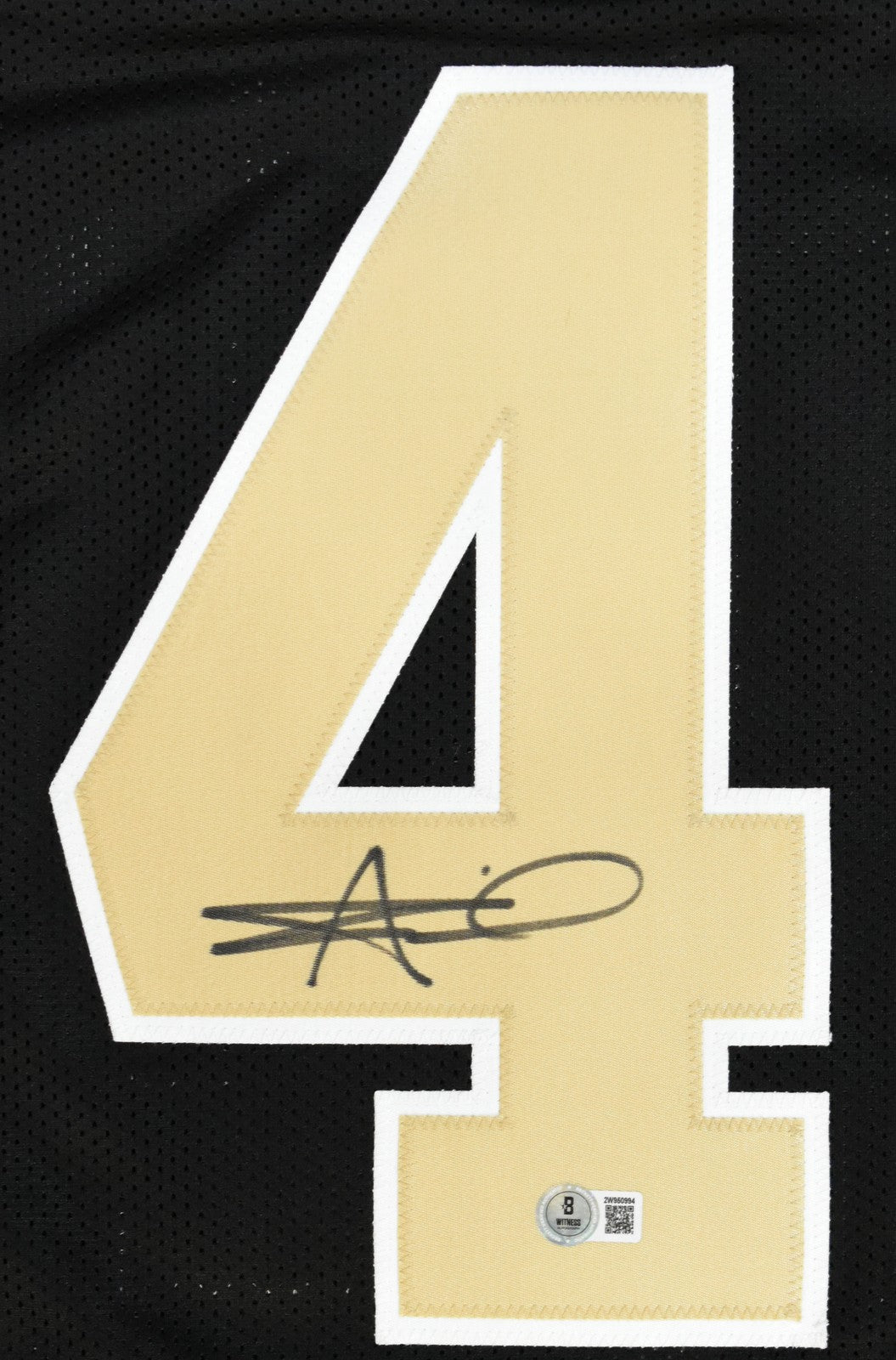 Alvin Kamara Autographed New Orleans Saints Custom Black Jersey