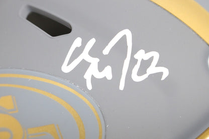 Christian McCaffrey Signed San Francisco 49ers Slate Mini Helmet