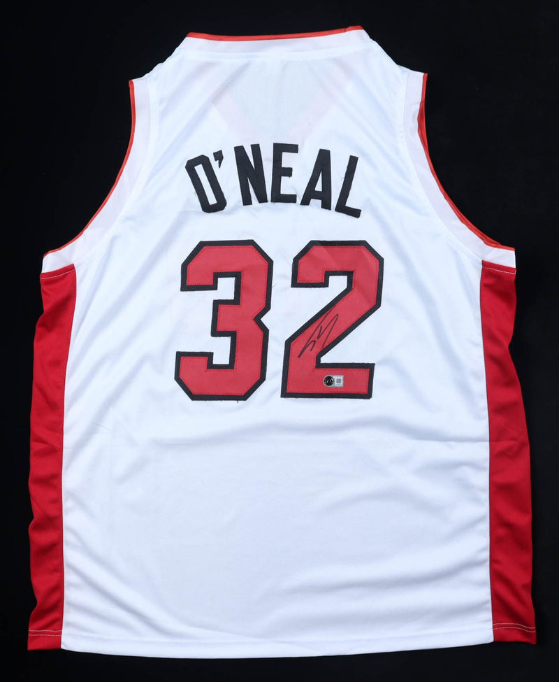 Shaquille O'Neal Autographed Miami Heat White Custom Jersey