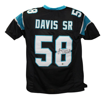 Thomas Davis Signed Carolina Panthers Custom Black Jersey