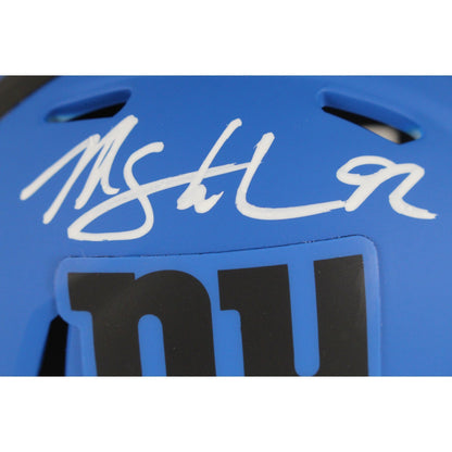 Michael Strahan New York Giants Autographed Rave Mini Helmet