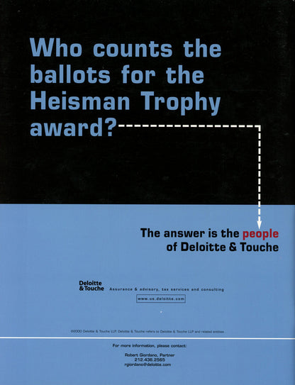 Chris Weinke Autographed 2000 Heisman Journal Magazine (BAS)