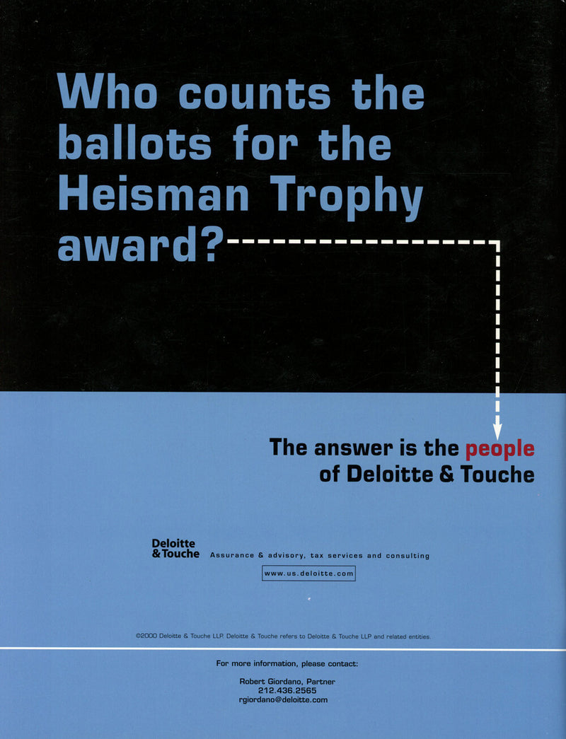 Chris Weinke Autographed 2000 Heisman Journal Magazine (BAS)