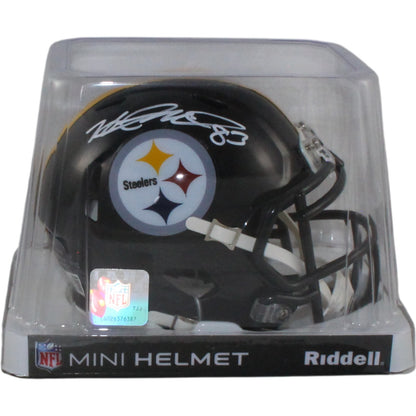 Heath Miller Autographed Pittsburgh Steelers Mini Helmet (Beckett Witnessed)