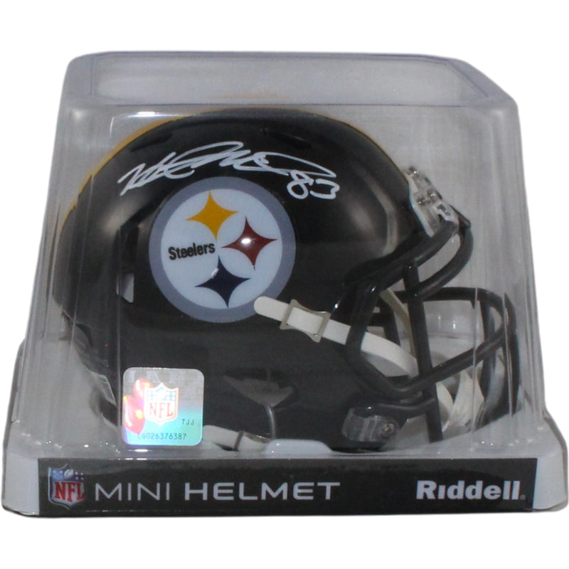Heath Miller Autographed Pittsburgh Steelers Mini Helmet (Beckett Witnessed)