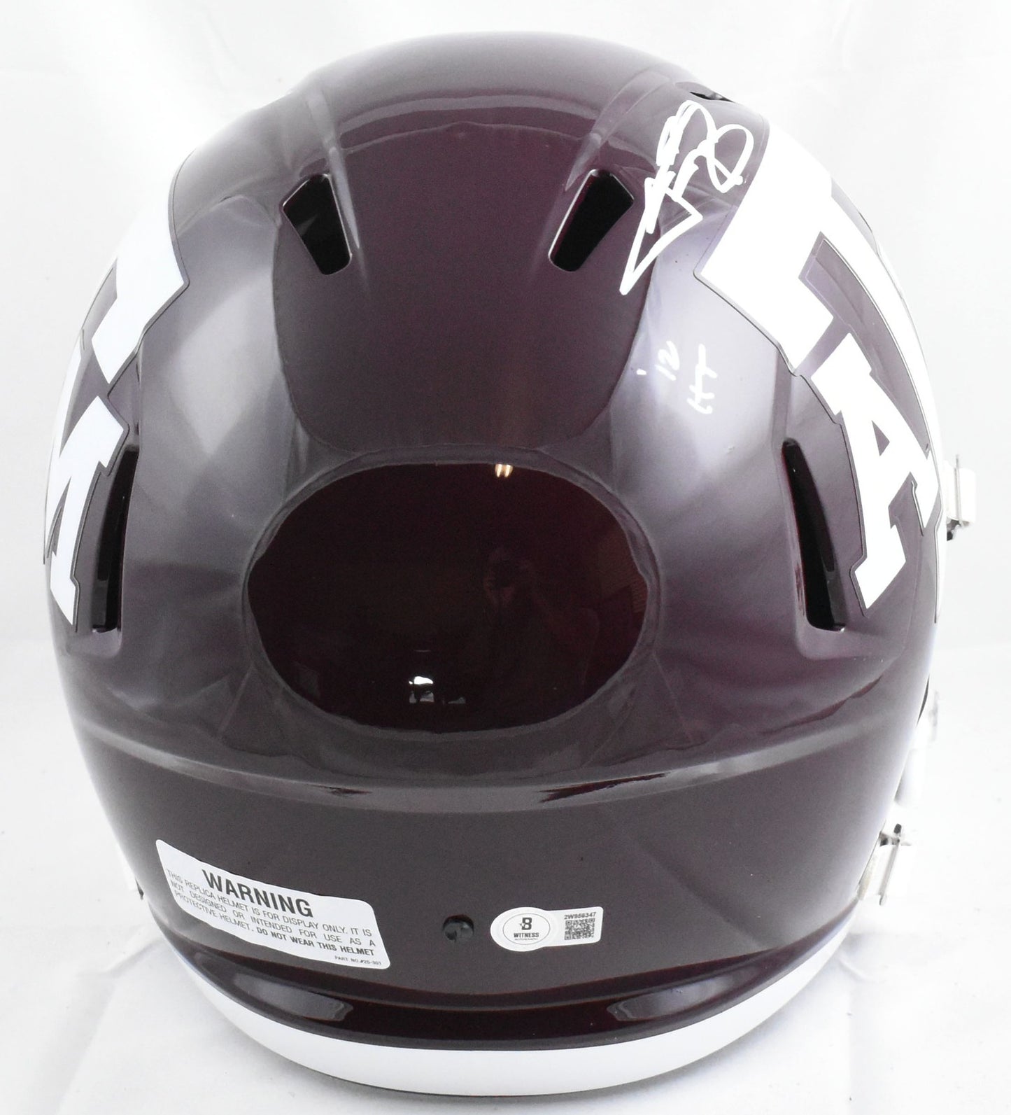 Johnny Manziel Signed Texas A&M Aggies Full Size Speed Helmet