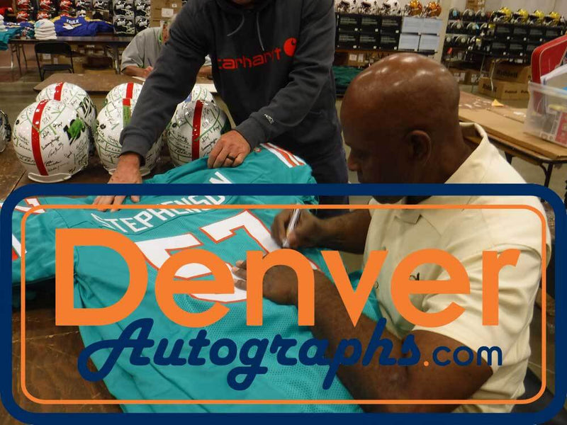 Dwight Stephenson Signed Miami Dolphins HOF Custom Jersey (Beckett)