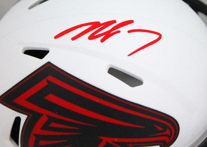 Michael Vick Signed Atlanta Falcons Lunar Eclipse Mini Helmet (Red Ink)
