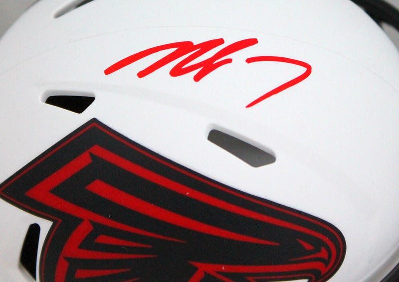 Michael Vick Signed Atlanta Falcons Lunar Eclipse Mini Helmet (Red Ink)