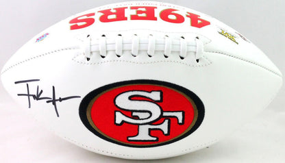 Frank Gore Signed San Francisco 49ers Black Logo Football