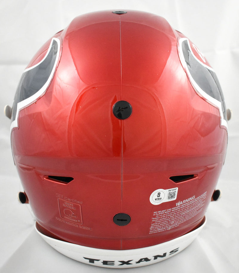 David Montgomery Signed Houston Texans Flash Full Size Speedflex Helmet