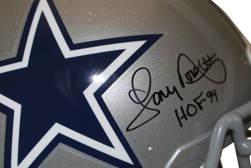 Roger Staubach & Tony Dorsett Signed Dallas Cowboys Authentic Speed Helmet