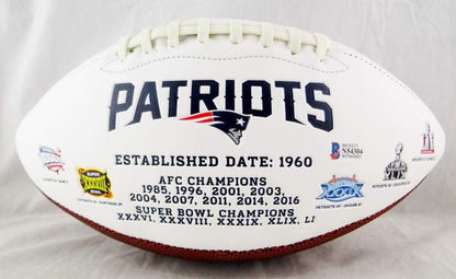 N'Keal Harry Signed New England Patriots Logo Football