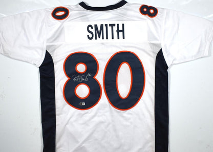 Rod Smith Autographed White Custom Jersey