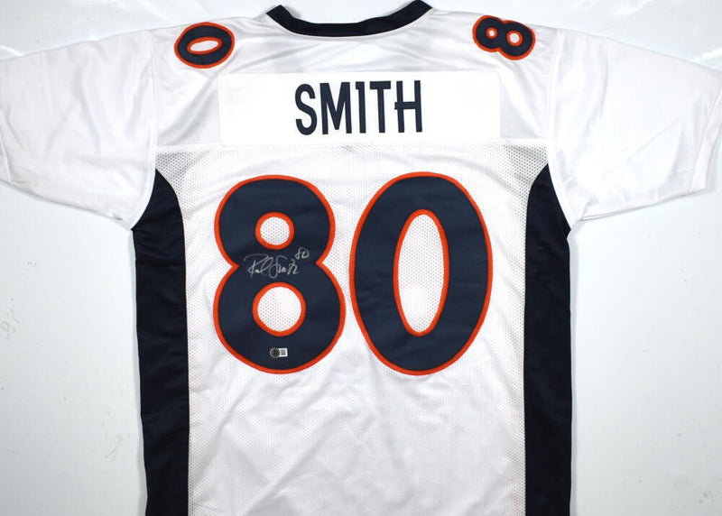 Rod Smith Autographed White Custom Jersey