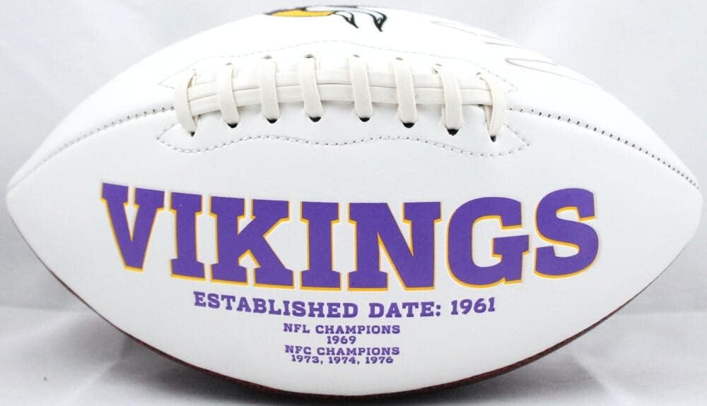 Case Keenum Autographed Minnesota Vikings Logo Football