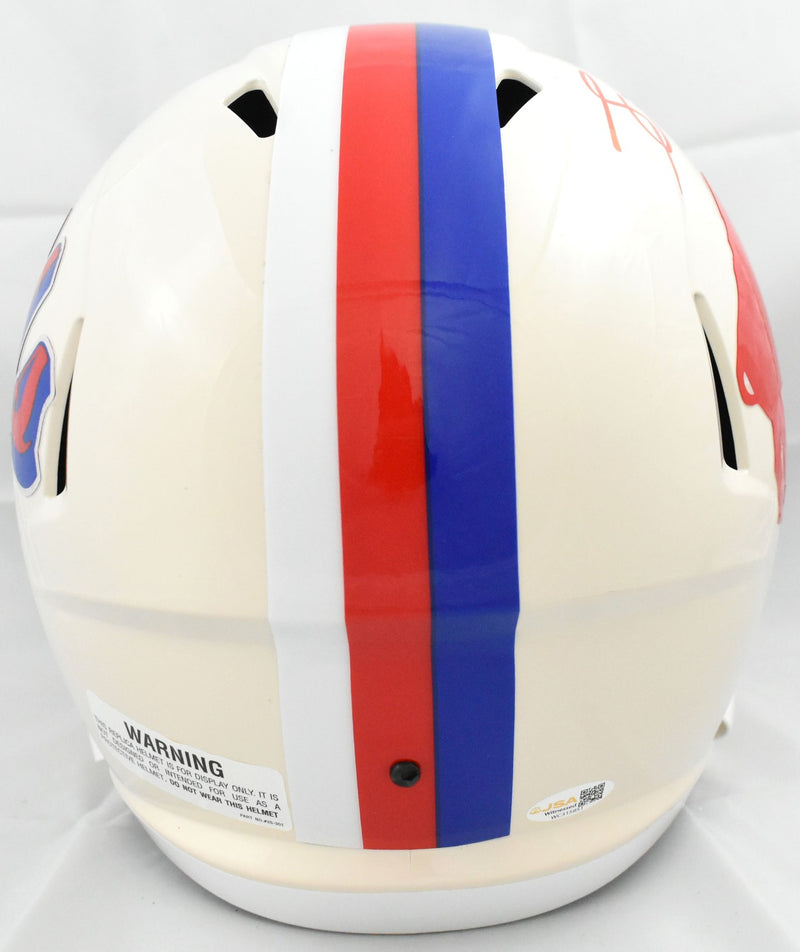 James Cook Signed Buffalo Bills Full Size Retro Speed Helmet