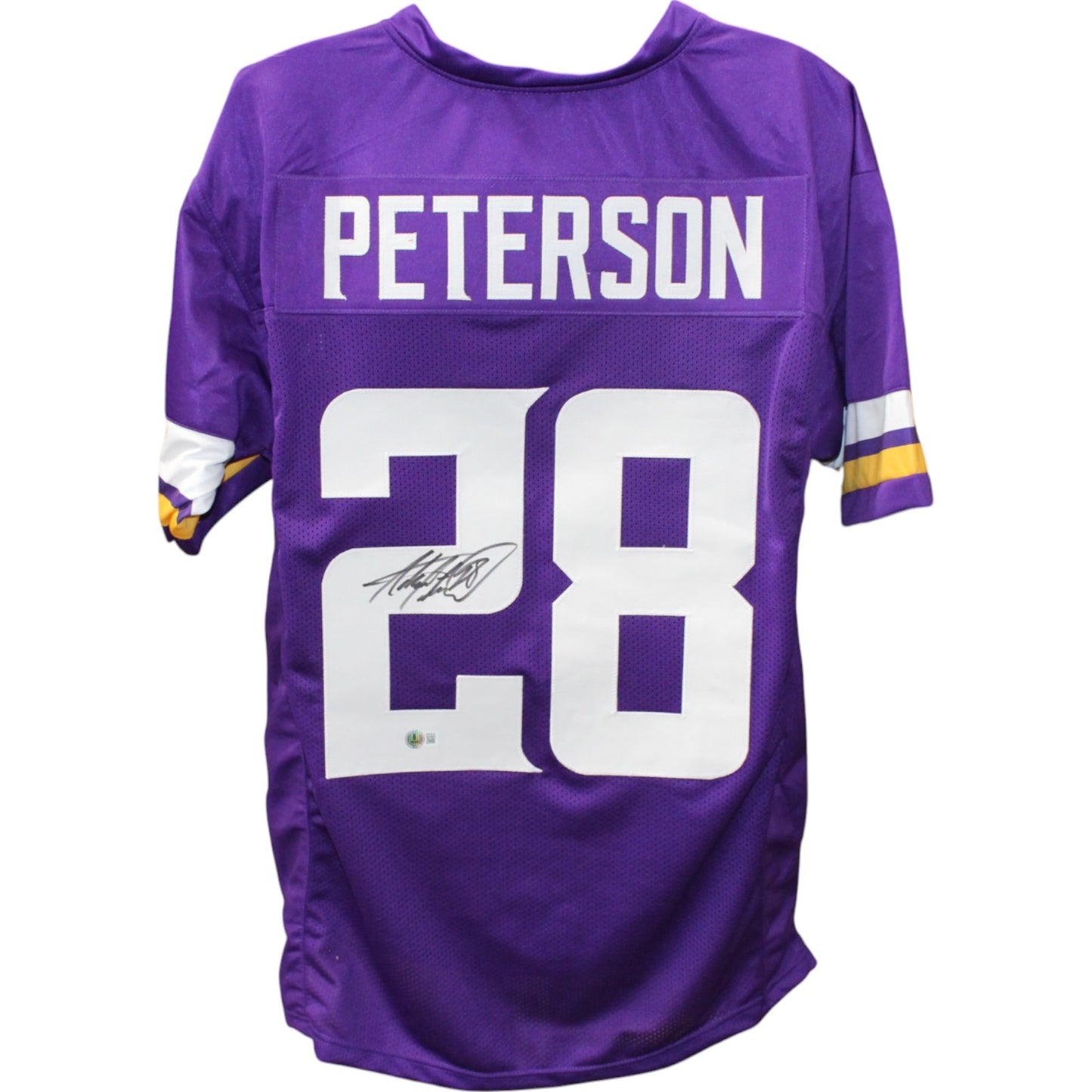 Adrian Peterson Autographed Pro Style Purple Jersey (Beckett Witnessed)