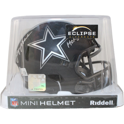 Roger Staubach Signed Dallas Cowboys Eclipse Mini Helmet HOF