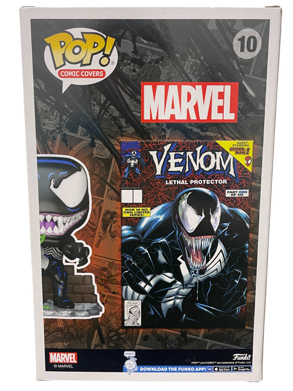 Tom Hardy Signed Venom Funko Pop #10 with Sam De La Rosa Sketch