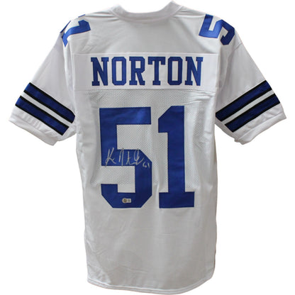 Ken Norton Jr. Autographed Pro Style White Jersey