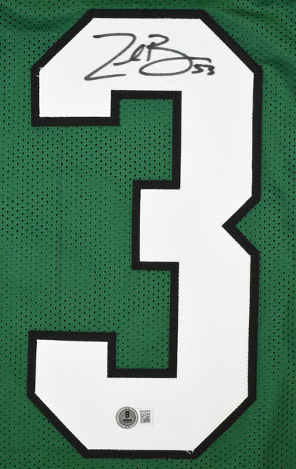 Zack Baun Signed Philadelphia Eagles Custom Green Jersey