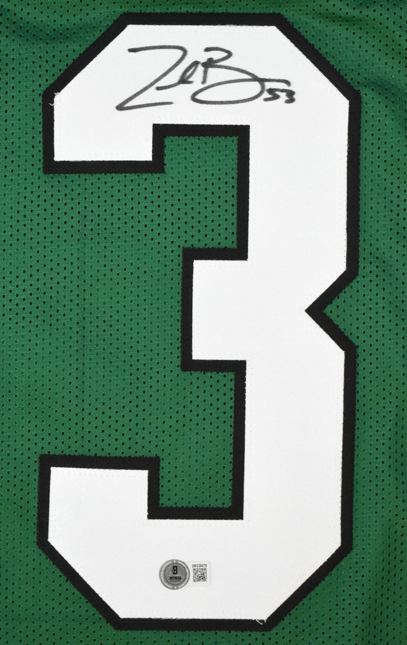 Zack Baun Signed Philadelphia Eagles Custom Green Jersey
