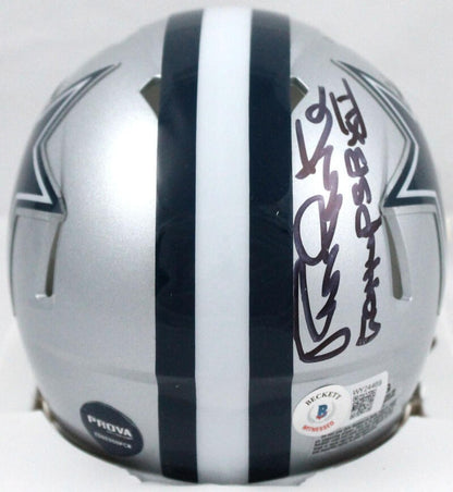 Randy White Signed Dallas Cowboys Black Speed Mini Helmet Inscribed HOF