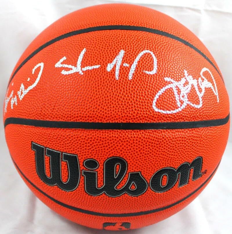 Shawn Kemp, Xavier McDaniel & Detlef Schrempf Signed Wilson NBA Basketball