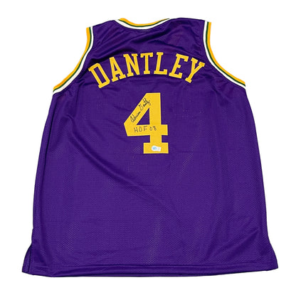 Adrian Dantley Signed Utah Jazz Custom Jersey (HOF 09) Beckett COA