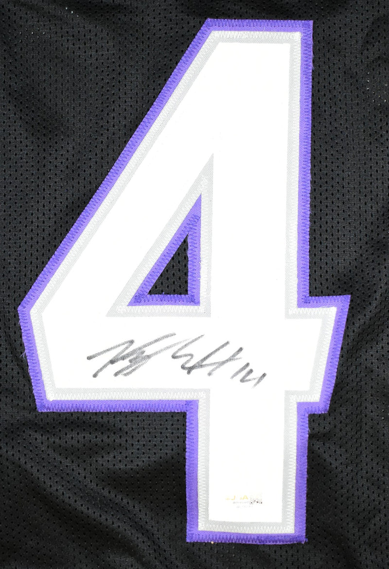 Kyle Hamilton Autographed Baltimore Ravens Black Custom Jersey