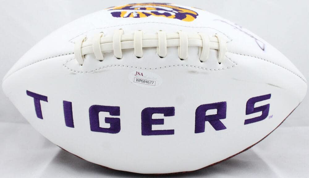 Derrius Guice Signed LSU Tigers Logo Football