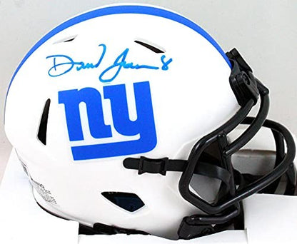 Daniel Jones Signed New York Giants Lunar Speed Mini Helmet