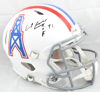 Earl Campbell Autographed Houston Oilers 1975-80 Throwback Authentic Helmet